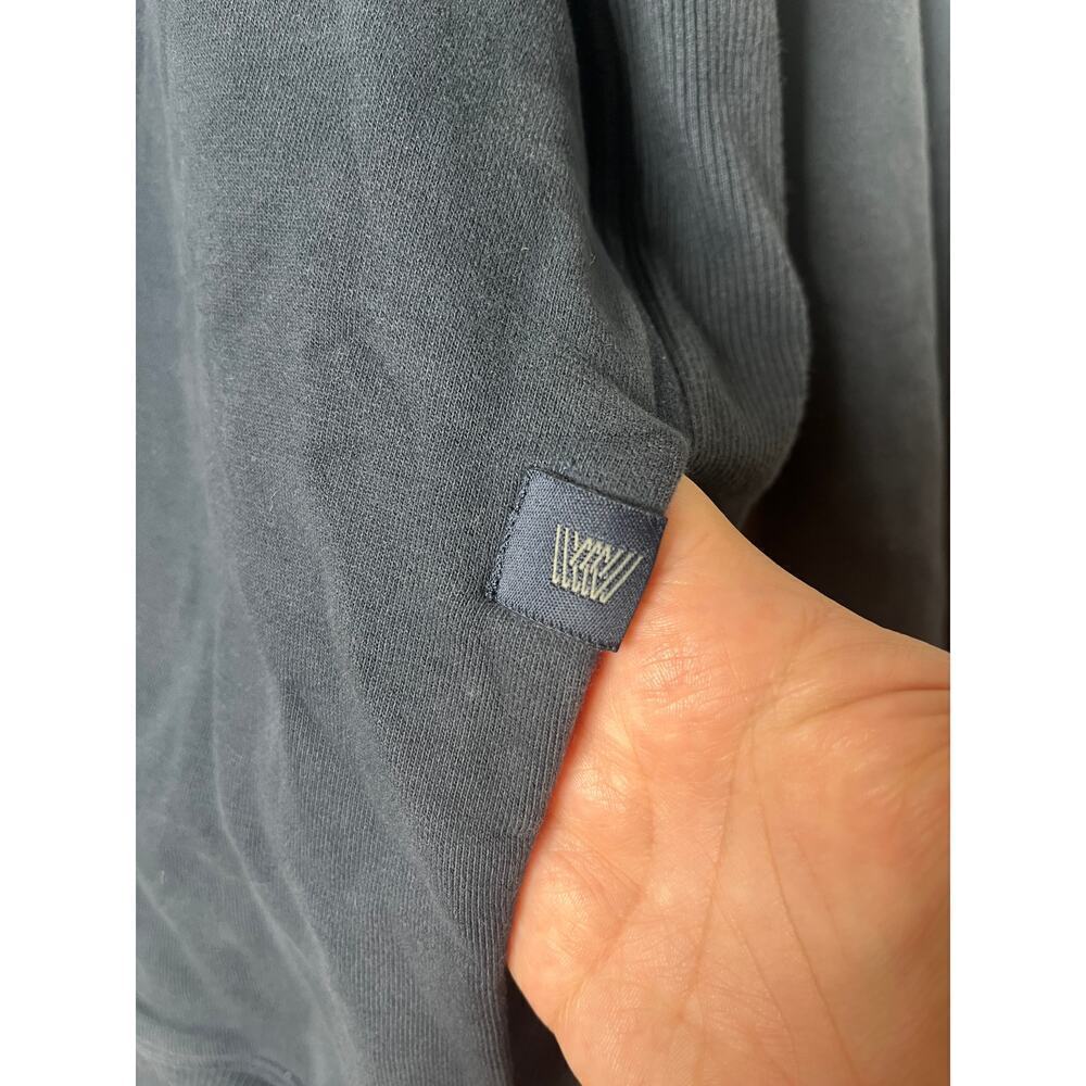 ACE Pullover Hooded French Terry Sweatshirt Navy Blue sz XL Lounge Preppy Basic - Picture 5 of 12